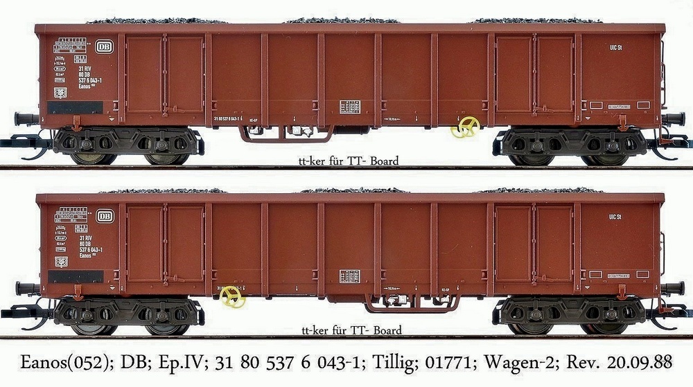 Eanos[052]; DB Ep.IV; 31 80 537 6 043-1; Tillig; 01771; Wagen-2; Rev. 20.09.88