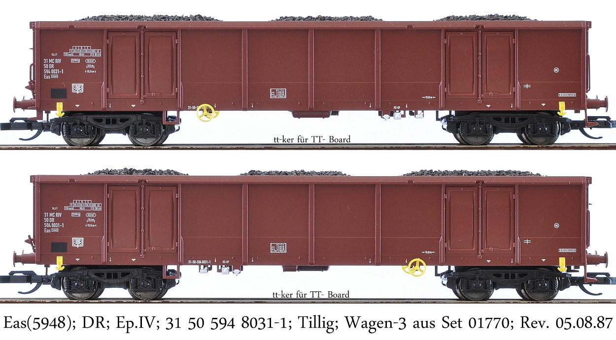 Eas[5948]; DR; Ep.IV; 31 50 594 8031-1; Tillig; Wagen-3 aus Set 01770; Rev. 05.08.87