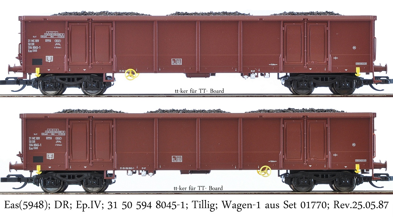 Eas[5948]; DR; Ep.IV; 31 50 594 8045-1; Tillig; Wagen-1 aus Set 01770; Rev. 25.05.87