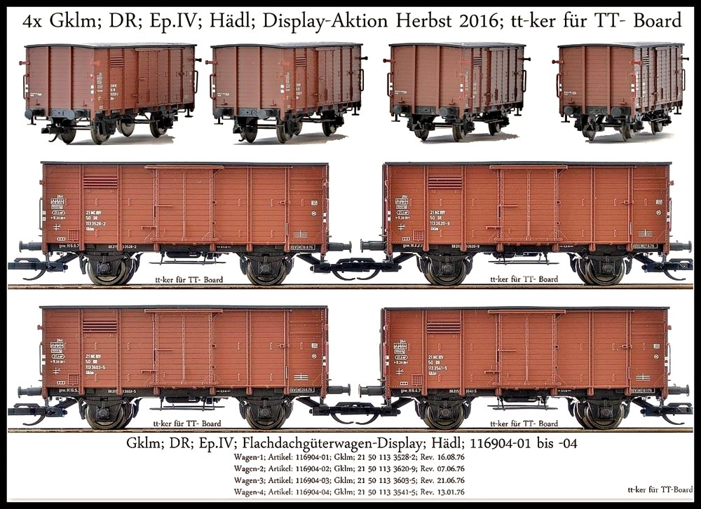 Gklm; DR; Ep.IV; Hädl; Display-Aktion Herbst 2016;  Wagen zugerüstet