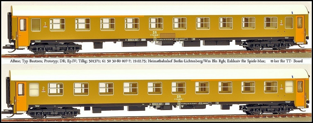 Reisezugwagen ABme Typ Bautzen; DR; Ep.IV; Prototyp